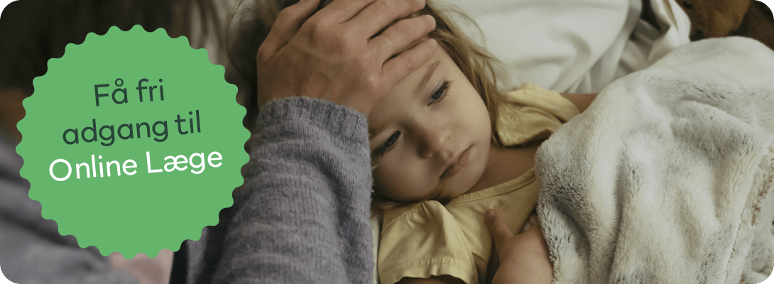 Billede af barn, der er syg